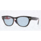 Ray-Ban LARAMIE F RB4169F Sunglasses 107862-53 - Top Black On Blue Frame, Crystal Sky Blue Lenses