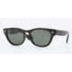 Ray-Ban LARAMIE F RB4169F Sunglasses 901-53 - Black Frame, Crystal Green Lenses