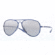 Ray-Ban LITEFORCE F RB4180F Sunglasses 601588-59 - Blue Frame, Grey Mirror Silver Gradient Lenses