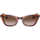 Ray-Ban Miss Burbank RJ9099S Sunglasses, Gradient Brown Lenses, Striped Havana, 43, RJ9099S-710313-43