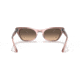 Ray-Ban Miss Burbank RJ9099S Sunglasses, Light Yellow Gradient Grey Lenses, Brown Gradient Rose, 43, RJ9099S-71062Q-43