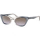 Ray-Ban Miss Burbank RJ9099S Sunglasses, Lilac Gradient Grey Lenses, Transparent Blue, 43, RJ9099S-71054Q-43
