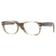 Ray-Ban New Wayfarer Eyeglasses RX5184 with Lined Bifocal Rx Prescription Lenses 5139-5018 - Striped Brown Frame
