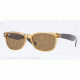 Ray-Ban New Wayfarer Prescription Sunglasses RB2132 RB2132-945-57-55 - Lens Diameter 55 mm, Lens Diameter 55 mm, Frame Color Honey