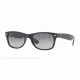 Ray-Ban New Wayfarer Prescription Sunglasses RB2132 RB2132-601S78-52 - Lens Diameter 52 mm, Frame Color Matte Black