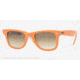 Ray-Ban RB2140 Progressive Sunglasses - Orange/Subway Crystal Brown Gradient Frame / 50 mm Prescription Lenses, 102951-5022
