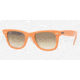 Ray-Ban Original Wayfarer RB2140 Sunglasses with No-Line Progressive Rx Prescription Lenses RB2140-102951-4722 - Frame Color: Orange / Subway, Lens Diameter: 47 mm