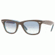 Ray-Ban Original Wayfarer RB2140 Sunglasses with No-Line Progressive Rx Prescription Lenses RB2140-10573F-5022 - Lens Diameter: 50 mm, Frame Color: Top Brown On Striped Azure Crystal