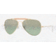 Ray-Ban Outdoorsman II Rainbow Sunglasses RB3407 001/M4-5814 - Shiny Gold Crystal Pol.green Silver Mir
