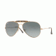 Ray-Ban Outdoorsman II Sunglasses RB3029 197/71-62 - Shiny Bronze Frame, Light Grey Gradient Dark Grey Lenses