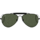 Ray-Ban Outdoorsman Sunglasses, Black Frame, Crystal Green Lens, 58, L9500-5814