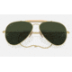Ray-Ban Outdoorsman Sunglasses, Gold Frame, G-15 Green Lens, 58, RB3030-W3402-58