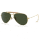 Ray-Ban Outdoorsman Sunglasses, Gold Frame, G-15 Green Lens, 58, RB3030-W3402-58