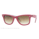 Ray-Ban RB2140 Progressive Sunglasses - Comics Top Fuchsia Crystal Brown Gradient Frame / 50 mm Prescription Lenses, 104551-5022