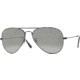 Ray-Ban RB 3025 Sunglasses, Black Frame / Cry. Gray-Green Silver Mirror 58 mm Lenses, 002-37-5814