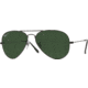 Ray-Ban RB 3025 Sunglasses, Black Frame / Crystal Green 62 mm Lenses, 002-6214