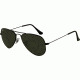 Ray-Ban RB 3044 Small Aviator Sunglasses, Black Frame, Crystal Gray Lenses, L2848-5200