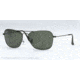Ray-Ban RB 3136 Sunglasses, Matte Black Frame / Crystal Green 55 mm Lenses, 006-5515