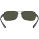 Ray-Ban RB 3379 Sunglasses Styles - Gunmetal Frame / Crystal Green Polarized Lenses, 004-58-6415