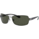 Ray-Ban RB 3379 Sunglasses Styles - Gunmetal Frame / Crystal Green Polarized Lenses, 004-58-6415