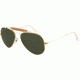 Ray-Ban RB 3407 Sunglasses, Arista Frame / Crystal Green 58 mm Lenses, 001-5814