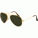 Ray-Ban RB 8041 Sunglasses, Gold Frame / Crystal Green 55 mm Lenses, 001-5514