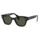Ray-Ban RB0880SF Sunglasses, Black Frame, Green Lens, Asian Fit, 53, RB0880SF-901-31-53