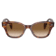 Ray-Ban RB0880SF Sunglasses, Striped Havana Frame, Clear Gradient Brown Lens, Asian Fit, 53, RB0880SF-954-51-53