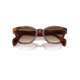 Ray-Ban RB0880SF Sunglasses, Striped Havana Frame, Clear Gradient Brown Lens, Asian Fit, 53, RB0880SF-954-51-53
