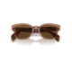 Ray-Ban RB0880SF Sunglasses, Transparent Brown Frame, Brown Polarized Lens, Asian Fit, 53, RB0880SF-664057-53