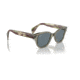 Ray-Ban RB0880SF Sunglasses, Transparent Green Frame, Dark Blue Polarized Lens, Asian Fit, 53, RB0880SF-66353R-53