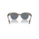 Ray-Ban RB0880SF Sunglasses, Transparent Green Frame, Dark Blue Polarized Lens, Asian Fit, 53, RB0880SF-66353R-53