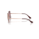 Ray-Ban RB1971 Square Sunglasses - Womens, Rose Gold Frame, Red Mirror Polarized Lens, 54, RB1971-9202G9-54