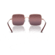 Ray-Ban RB1971 Square Sunglasses - Womens, Rose Gold Frame, Red Mirror Polarized Lens, 54, RB1971-9202G9-54