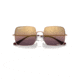 Ray-Ban RB1971 Square Sunglasses - Womens, Rose Gold Frame, Red Mirror Polarized Lens, 54, RB1971-9202G9-54