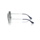Ray-Ban RB1971 Square Sunglasses - Womens, Silver Frame, Blue Mirror Polarized Lens, 54, RB1971-9242G6-54