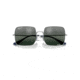 Ray-Ban RB1971 Square Sunglasses - Womens, Silver Frame, Blue Mirror Polarized Lens, 54, RB1971-9242G6-54