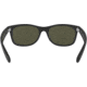 Ray-Ban RB2132 New Wayfarer Sunglasses, Black Rubber Frame, Crystal Green Lenses, 622-58