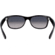 Ray-Ban RB2132 New Wayfarer Sunglasses, Matte Black Frame, Polarized Blue Gradient Gray Lenses, 601S78-5518
