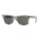 Ray-Ban RB2140 Progressive Sunglasses - Comics On Black Crystal Green Frame / 50 mm Prescription Lenses, 1047-5022