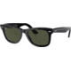 Ray-Ban RB2140 Original Wayfarer Sunglasses, Black Crystal Green Frame, 54mm Lens, 901-5418