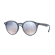 Ray-Ban RB2180F Sunglasses 62327B-49 - Opal Dark Azure Frame, Clear Grad Blue Mirror Silver Lenses