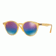 Ray-Ban RB2180F Sunglasses 6277B1-49 - Shiny Yellow Frame, Green Mirror Blue Gradient Vio Lenses