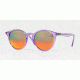 Ray-Ban RB2180F Sunglasses 6280A8-49 - Shiny Violet Frame, Brown Mirror Red Gradien Silve Lenses