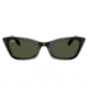 Ray-Ban RB2299 Lady Burbank Sunglasses - Womens, Black Frame, Green Lens, 55, RB2299-901-31-55