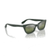 Ray-Ban RB2299 Lady Burbank Sunglasses - Womens, Green Frame, Dark Green Grad Mirror Polarized Lens, 52, RB2299-6659G4-52