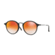 Ray-Ban RB2447F Sunglasses 901/4W-49 - Shiny Black Frame, Mirror Gradient Red Lenses