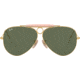 Ray-Ban RB3138 Shooter Sunglasses, Arista Frame, Crystal Green 62 mm Lenses, 001-6209