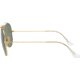 Ray-Ban RB3138 Shooter Sunglasses, Arista Frame, Crystal Green 62 mm Lenses, 001-6209