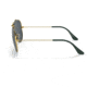 Ray-Ban RB3138 Shooter Sunglasses, Legend Gold Frame, Blue Lens, 58, RB3138-9241R5-58